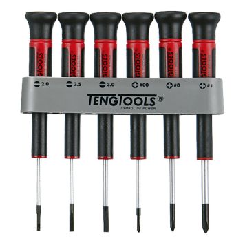 SKRUVMEJSELSATS TENG TOOLS FINMEKANIKER 6 DELAR  