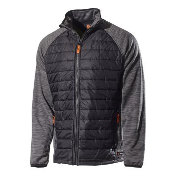 SOFTSHELLJACKA L.BRADOR 6090P SVART/GRÅ SMALL