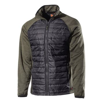 SOFTSHELLJACKA L.BRADOR 6090P SVART/GRÖN SMALL