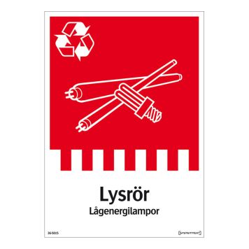 SKYLT LYSRÖR 36-5015 148X210MM