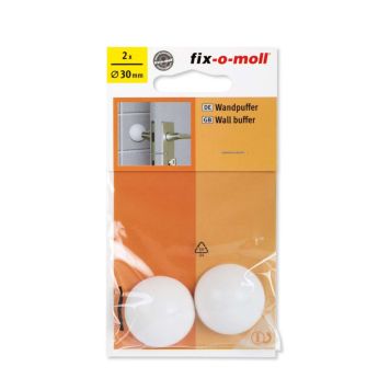 DÖRRSTOPP FIX-O-MOLL VIT 30MM 2-PACK