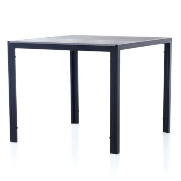 MATBORD OUTFIT BORDEAUX 90X90CM SVART/GRÅ                                