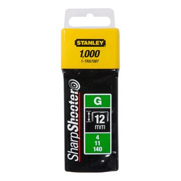 HÄFTKLAMMER STANLEY G TYP 12MM 1000ST