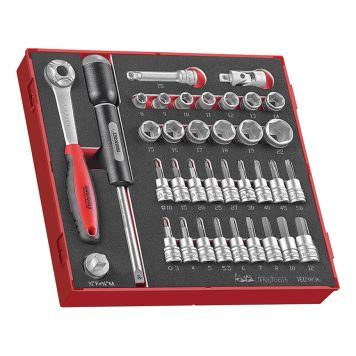 HYLSNYCKELSATS TENG TOOLS 3/8" 36 DELAR TED3836