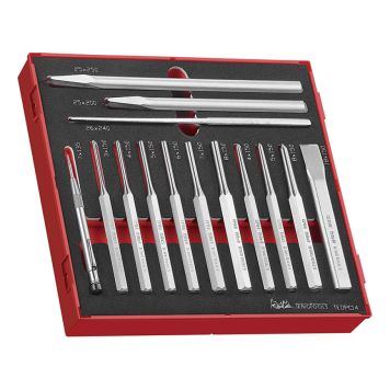 DORN OCH MEJSELSATS TENG TOOLS 14 DELAR TEDPC14