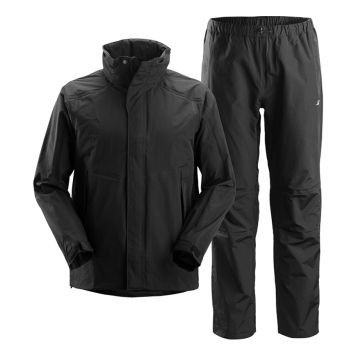 REGNSTÄLL BYXA + JACKA SNICKERS SVART S