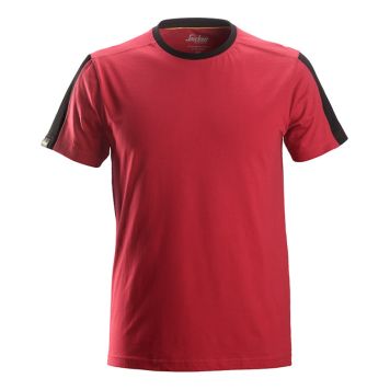 T-SHIRT SNICKERS ALLROUNDWORK CHILI/SVART XS