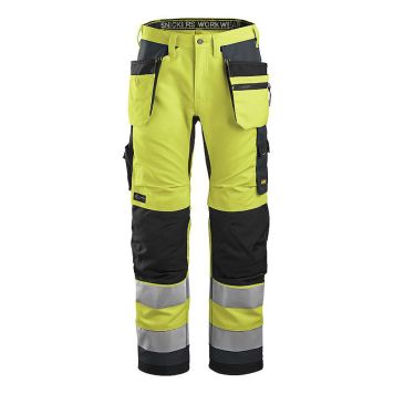 ARBETSBYXA SNICKERS AW HF KL2 VARSELGUL 154