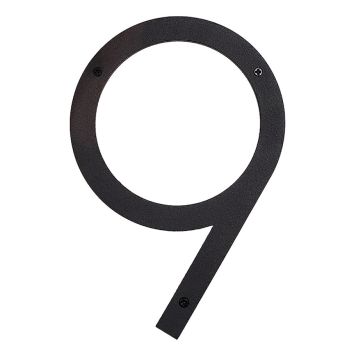 HUSNUMMER PORTAFERM 9 SVART 190MM