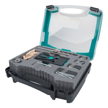 BORRMALLSATS WOLFCRAFT VINKLADE HÅL 55 DELAR