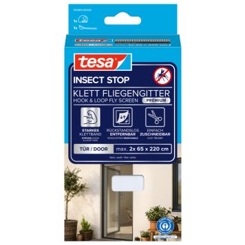 MYGGNÄT TESA COMFORT TILL DÖRR 0,65MX2,2M VIT 2-PACK