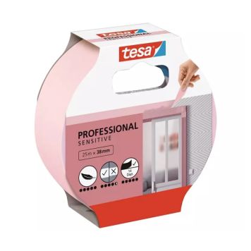 MASKERINGSTEJP TESA MASKING PROFESSIONAL SENSITIVE 38MMX25M