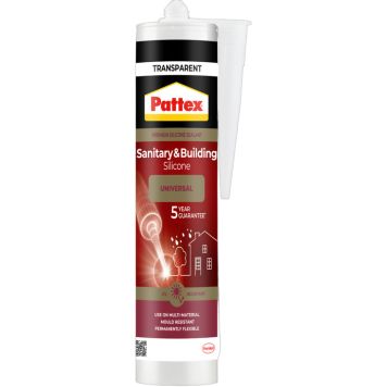 SANITETS- & BYGGSILIKON PATTEX 280ML TRANSPARENT