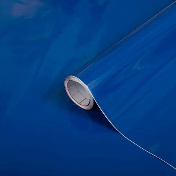 DEKORPLAST SJÄLVHÄFTANDE BLANK KUNGLIG BLÅ 45X200CM