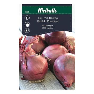 GRÖNSAKSFRÖ WEIBULLS LÖK RÖD RED BARON