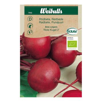 GRÖNSAKSFRÖ WEIBULLS RÖDBETA ROTE KUGEL 2 KRAV