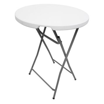 BARBORD HOME IT GARDEN FÄLLBART Ø80X110CM VIT/GRÅ                        