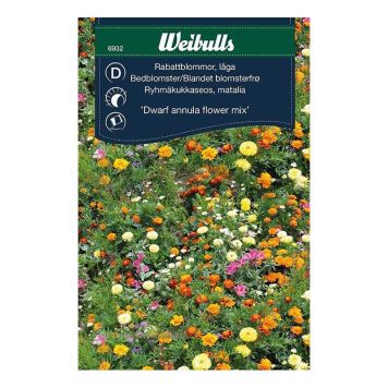 BLOMFRÖ WEIBULLS RABATTBLOMMOR LÅG MIX