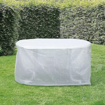 MÖBELÖVERDRAG SUNFUN TILL MATBORD 170X140X83CM TRANSPARENT                   