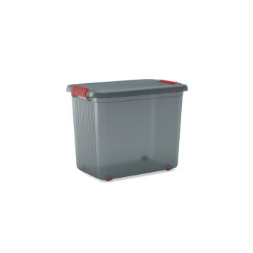 FÖRVARINGSLÅDA CURVER  69L BOX GRÅ-ORANGE