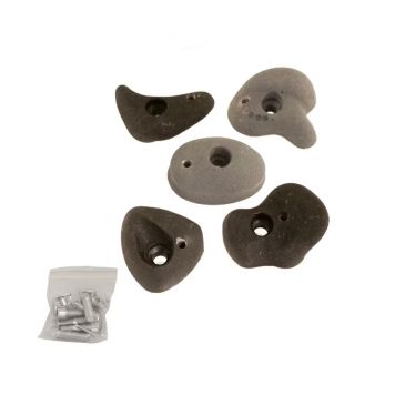 KLÄTTERGREPP NORDIC PLAY SVART/GRÅ 5ST 