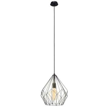 TAKLAMPA EGLO CARLTON SVART