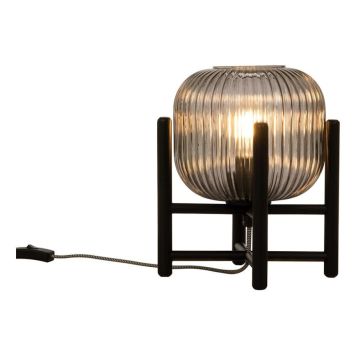 BORDSLAMPA ANETA LIGHTING VINDA 24CM SVART/RÖK