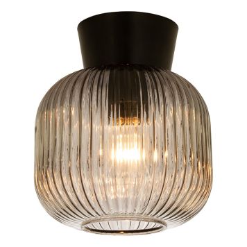 TAKLAMPA ANETA LIGHTING VANJA SVART/RÖK  