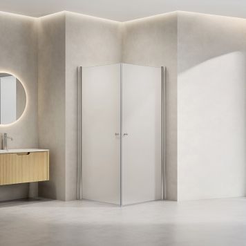 DUSCHHÖRNA NORTIQ YSTAD RAK FROSTAT GLAS 90X90CM