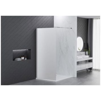 DUSCHVÄGG NORTIQ BERGEN FROSTAT GLAS 80CM