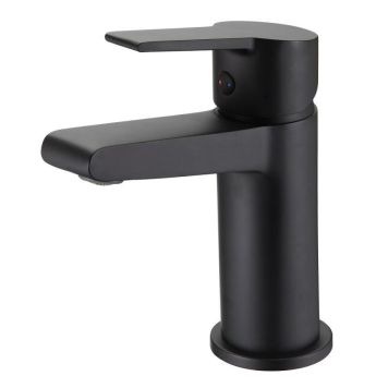 TVÄTTSTÄLLSBLANDARE MOCHA MATT SVART MED BOTTENVENTIL