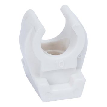 RÖRKLAMMER ENKEL VIT 1X22MM 4 ST/FRP