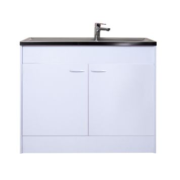 TVÄTTBÄNK RESPEKTA SAMARA MED 2 SKÅPSDÖRRAR 100X50CM VIT