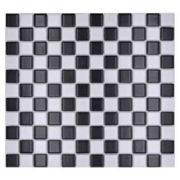 MOSAIK WELSCHEIT CLASSIC BLACK/WHITE KERAMIK 32,6X30CM PRIS PER ARK                 