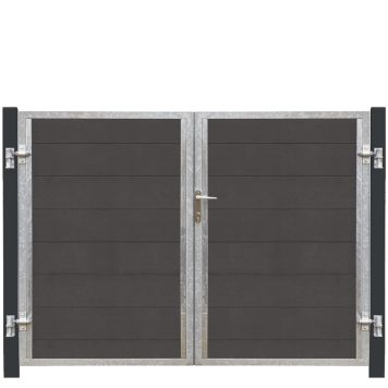 GRIND DUBBEL PLUS FUTURA KOMPOSIT HÖGER ANTRACIT 197X145CM