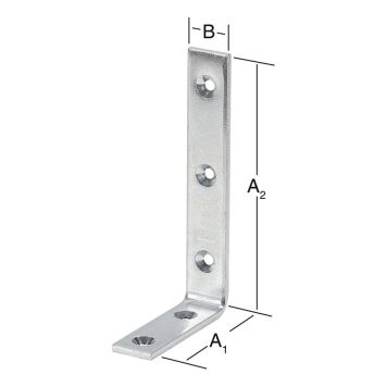 VINKELJÄRN VORMANN FÖRZINKAD 80X159X25MM