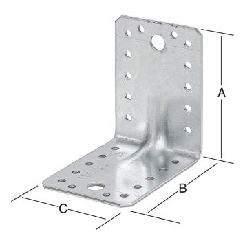 VINKELJÄRN VORMANN MED FÖRSTÄRKNING 70X70X55MM