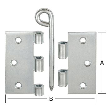 GÅNGJÄRN VORMANN SPRINT MED RING FÖRZINKAT 90X90MM