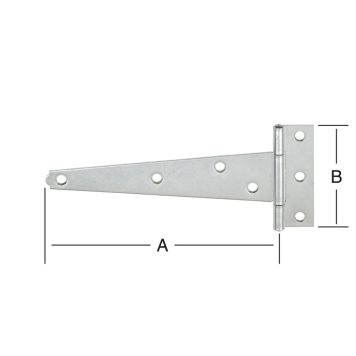 T-GÅNGJÄRN VORMANN GALVANISERAD 245X100MM