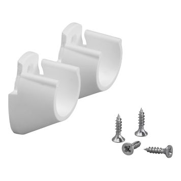 KLÄDSTÅNGSHÅLLARE ELFA FÖR VÄGG VIT