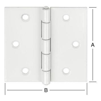 GÅNGJÄRN VORMANN KANTIGT 70X70MM VITT STAB                       