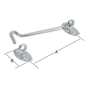 STORMHASP VORMANN FÖRZINKAD 120MM