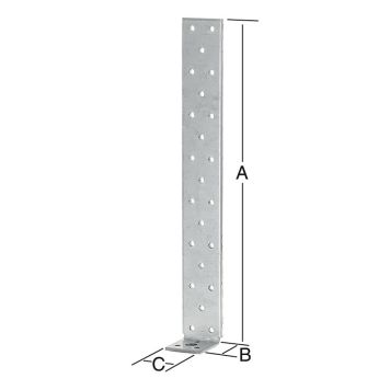 BETONGBESLAG VORMANN FÖRZINKAD 200X40MM