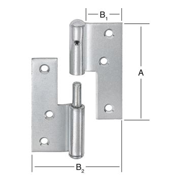 LYFTGÅNGJÄRN VORMANN FÖRZINKAT VÄNSTER STAB