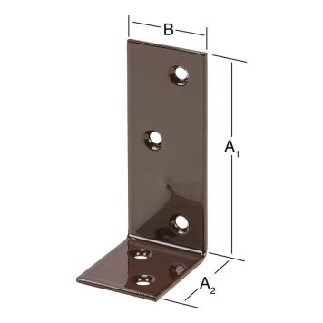 BALKVINKELJÄRN VORMANN BRUNT STAB 80/40X30MM