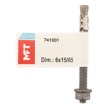 EXPANDERBULT MFT VARMFÖRZINKAD 6X15MM