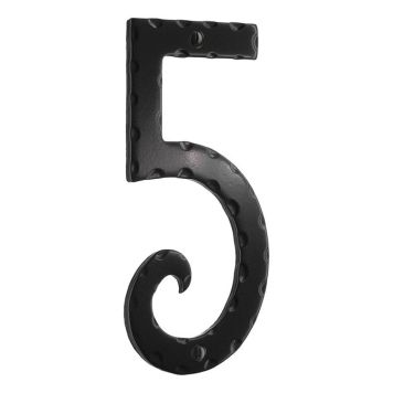 HUSNUMMER BESLAGSBODEN 5 150MM SVART