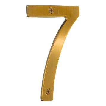 HUSNUMMER BESLAGSBODEN 7 VILLA 120MM BORSTAD MÄSSING