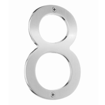 HUSNUMMER BESLAGSBODEN 8 VILLA 120MM BORSTAT KROM
