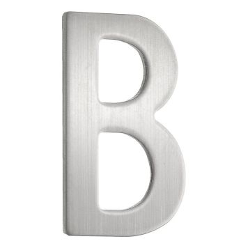 BREVLÅDEBOKSTAV BESLAGSBODEN B SJÄLVHÄFTANDE 43MM ROSTFRITT STÅL